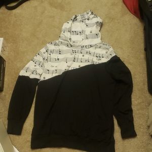 BRAND NEW Music Note Sweatshirt.